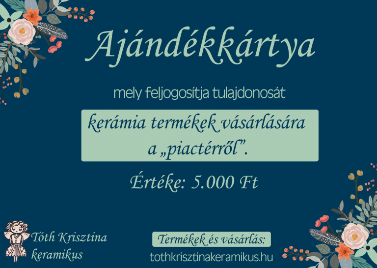 ÚJ! Ajándékkártya vásárlási lehetőség!